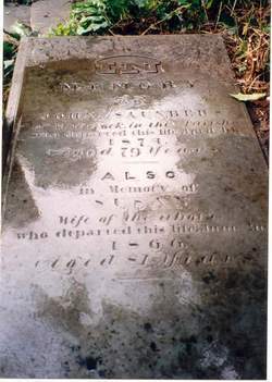 John & Susan Saunders Gravestone, St. Breock