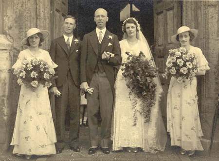 Leslie Saunders Wedding Day 1935